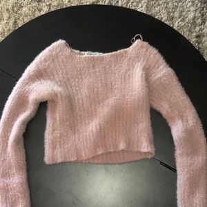 light pink, warm and fuzzy